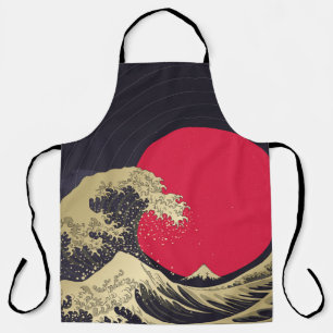 "Die große Welle von Kanagawa". Hokusai, japanisch Schürze
