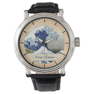 Die große Welle von Kanagawa Hokusai Katsushika Na Armbanduhr