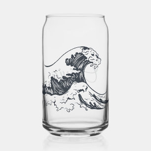 Die große Welle von Kanagawa-Illustration Dosenglas