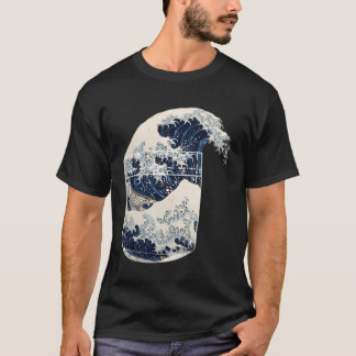 Die große Welle von Kanagawa japanischen Pocket Fu T-Shirt