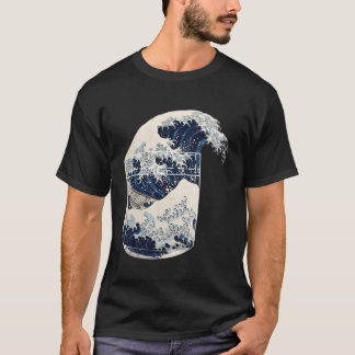 Die große Welle von Kanagawa japanischen Pocket Fu T-Shirt