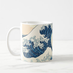 Die große Welle von Kanagawa Malerei Reproduktion Kaffeetasse