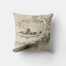 Die große Welle (von Katsushika Hokusai) Kissen