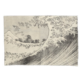 Die große Welle (von Katsushika Hokusai) Kissenbezug