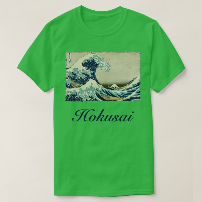 Die große Welle von Katsushika Hokusai T-Shirt (Design vorne)