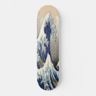 Die große Welle vor dem Skateboard von Kanagawa