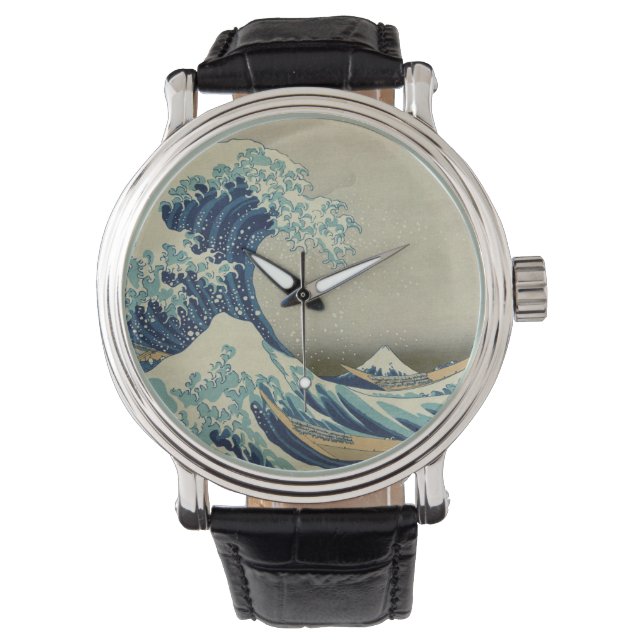 Die große Welle vor Kanagawa Armbanduhr (Vorderseite)