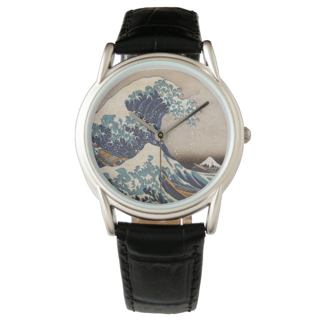 Die große Welle vor Kanagawa Armbanduhr (Vorderseite)