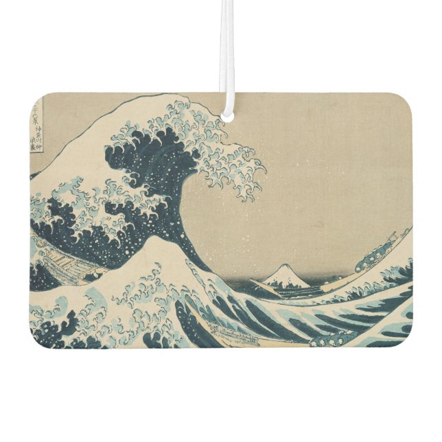 Die große Welle vor Kanagawa Autolufterfrischer (Vorderseite)