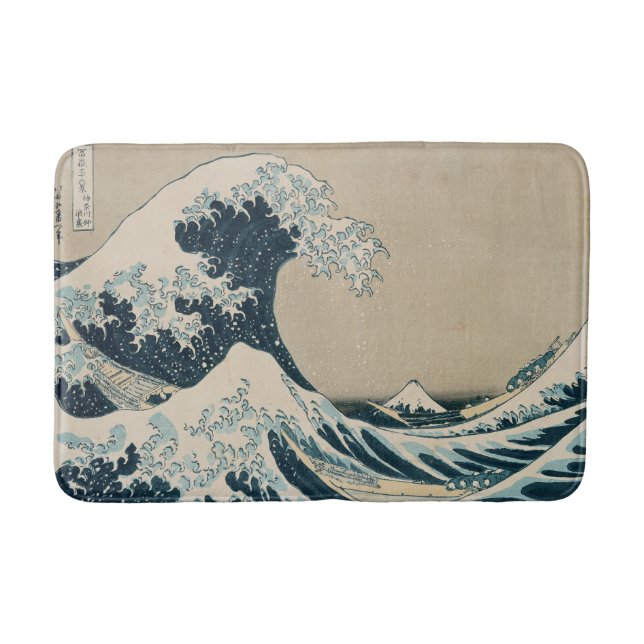 Die große Welle vor Kanagawa Badematte (Vorderseite)