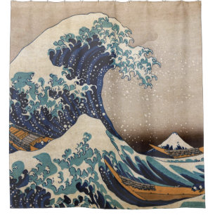 Die große Welle vor Kanagawa Duschvorhang