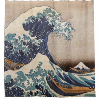 Die große Welle vor Kanagawa Duschvorhang