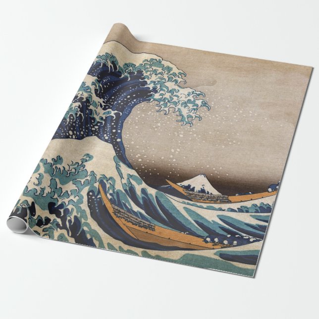 Die große Welle vor Kanagawa Geschenkpapier (Ungerollt)