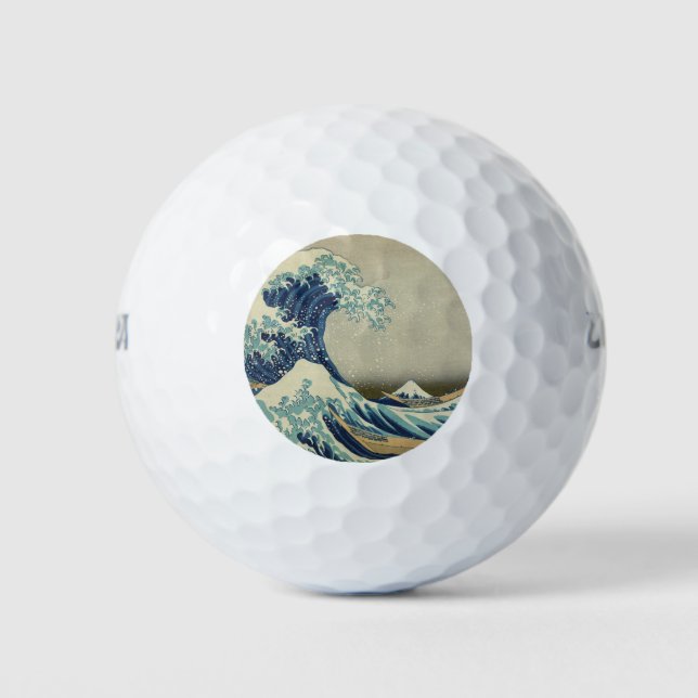 Die große Welle vor Kanagawa Golfball (Vorderseite)