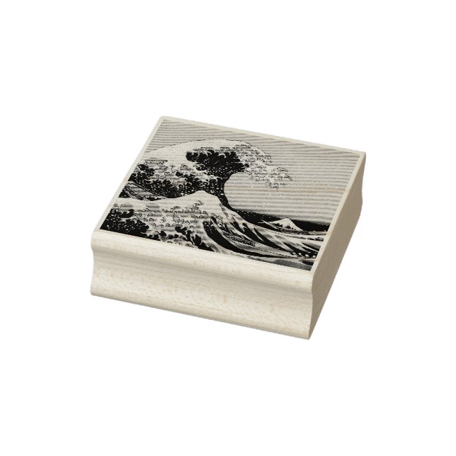Die große Welle vor Kanagawa Gummistempel (Stempel)