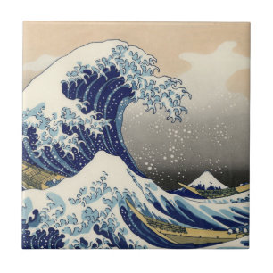 Die große Welle vor Kanagawa Hokusai Fliese