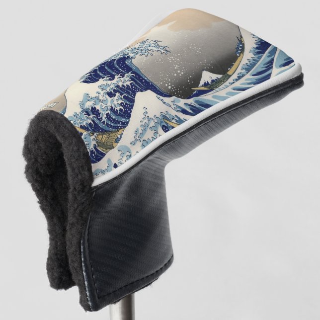 Die große Welle vor Kanagawa Hokusai Golf Headcover (3/4 Vorderseite)