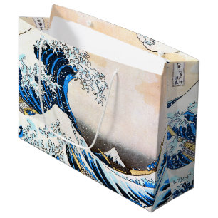 Die große Welle vor Kanagawa, Hokusai Großgeschenk Große Geschenktüte