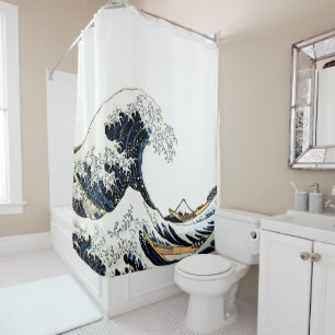 Die große Welle vor Kanagawa Hokusai, japanische K Duschvorhang