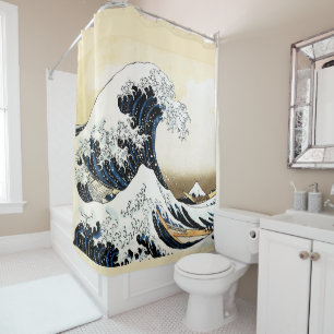 Die große Welle vor Kanagawa Hokusai, japanische K Duschvorhang