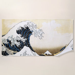 Die große Welle vor Kanagawa Hokusai, japanische K Strandtuch