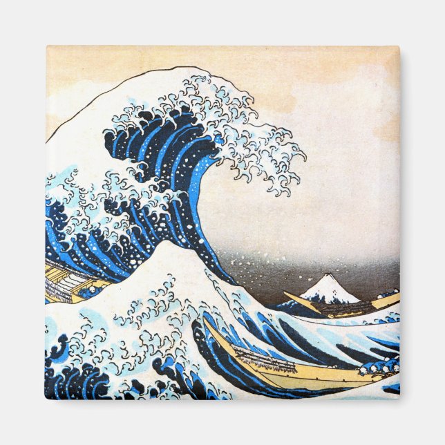 Die große Welle vor Kanagawa, Hokusai Magnet (Vorne)