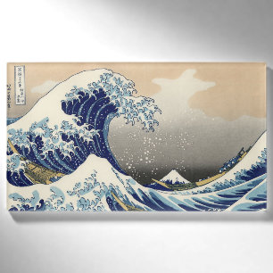 Die große Welle vor Kanagawa Hokusai Namenschild