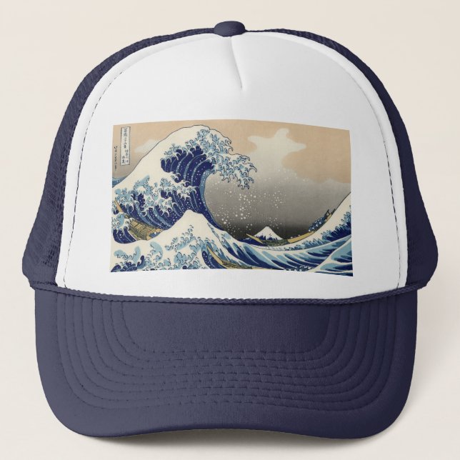 Die große Welle vor Kanagawa Hokusai Truckerkappe (Vorderseite)