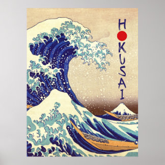 Die große Welle vor Kanagawa - Japanischer Kunstpr Poster