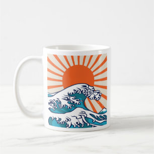 Die große Welle vor Kanagawa, japanisches Wellenpo Kaffeetasse