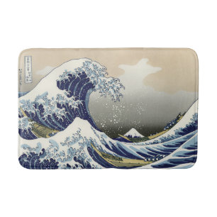 Die große Welle vor Kanagawa Katsushika Hokusai Badematte