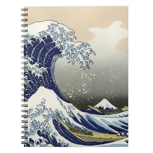 Die große Welle vor Kanagawa Katsushika Hokusai Notizblock (Vorderseite)