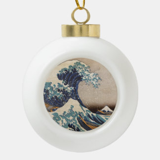 Die große Welle vor Kanagawa Keramik Kugel-Ornament