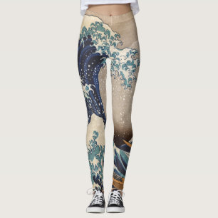 Die große Welle vor Kanagawa Leggings