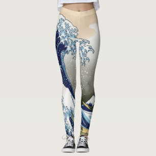 Die große Welle vor Kanagawa Leggings