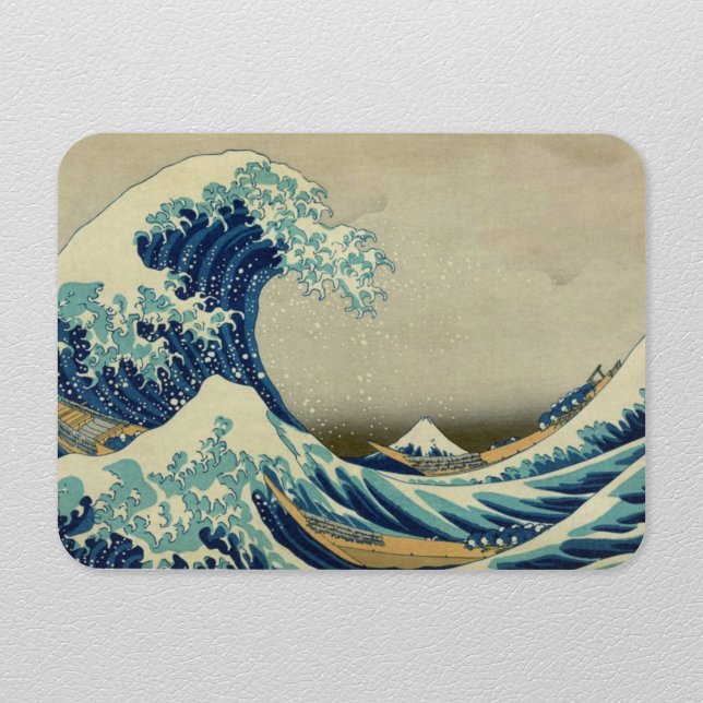 Die große Welle vor Kanagawa Magnet (The Great Wave Flex Magnet- Refrigerator View)