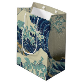 Die große Welle vor Kanagawa Mittlere Geschenktüte