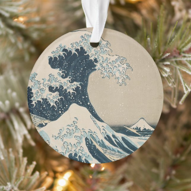 Die große Welle vor Kanagawa Ornament (Baum)