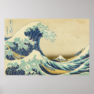 Die große Welle vor Kanagawa Poster