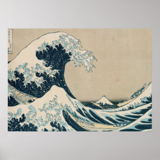 Die große Welle vor Kanagawa Poster