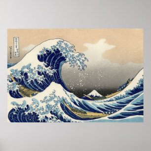 Die große Welle vor Kanagawa Poster