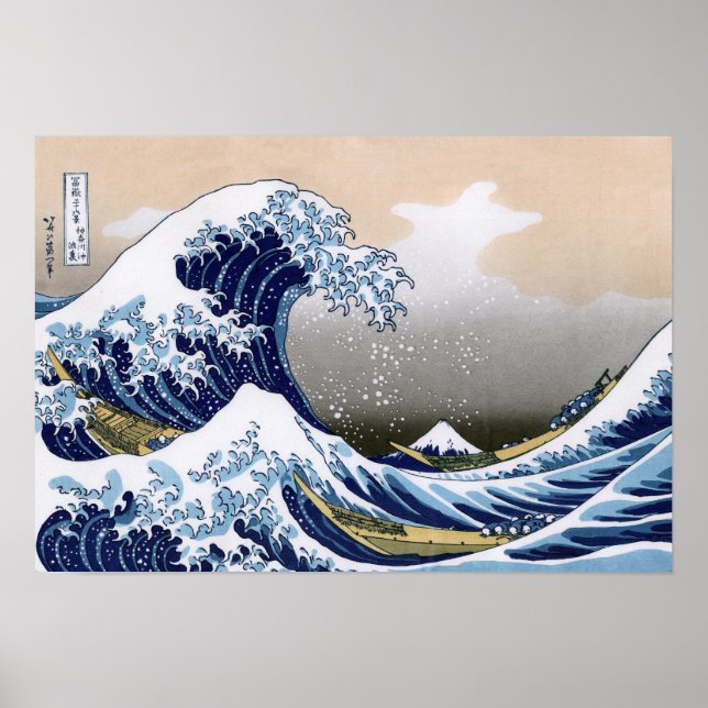 Die große Welle vor Kanagawa Poster (Vorne)