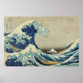 Die große Welle vor Kanagawa Poster