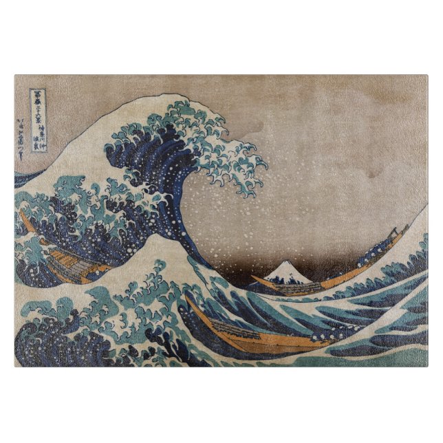 Die große Welle vor Kanagawa Schneidebrett (Vorderseite)