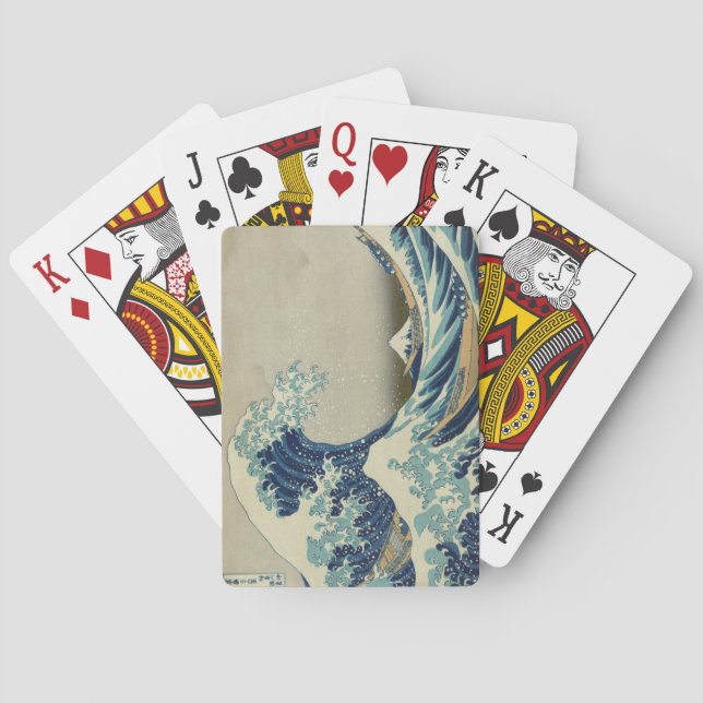 Die große Welle vor Kanagawa Spielkarten (Rückseite)