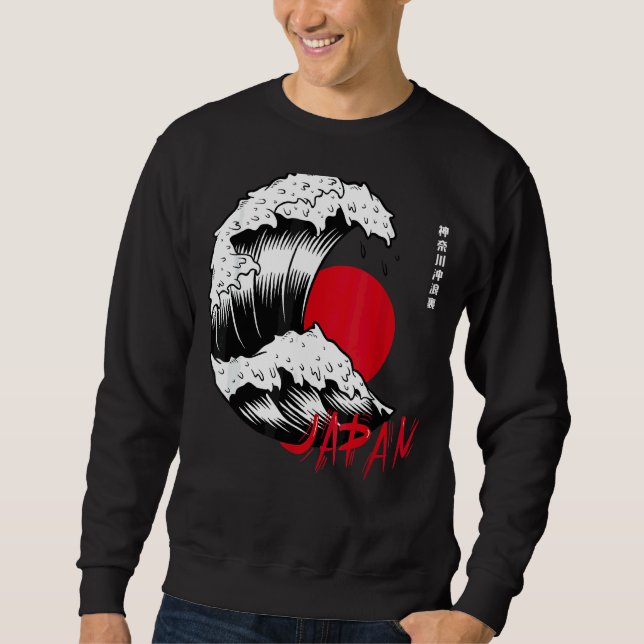 Die große Welle vor Kanagawa Sweatshirt (Vorderseite)