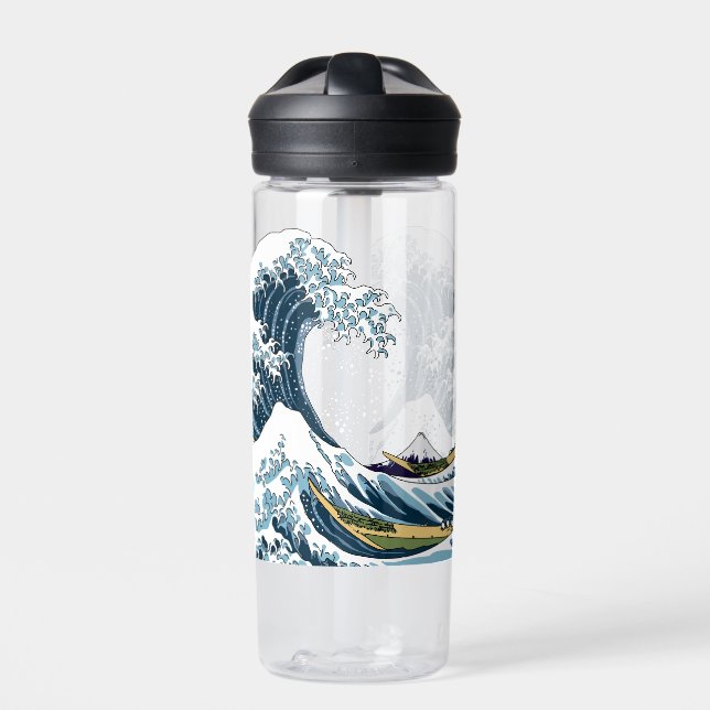 Die große Welle vor Kanagawa  Trinkflasche (Vorderseite)