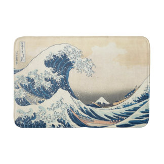 Die große Welle vor Kanagawa Ukiyo-e Japanisch Badematte