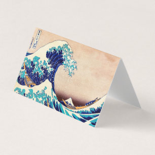Die große Welle vor Kanagawa Vintage-Japanische Ku Visitenkarten