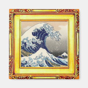 Die große Welle vor Kanagawa, von Hokusai, Fine Ar Magnet